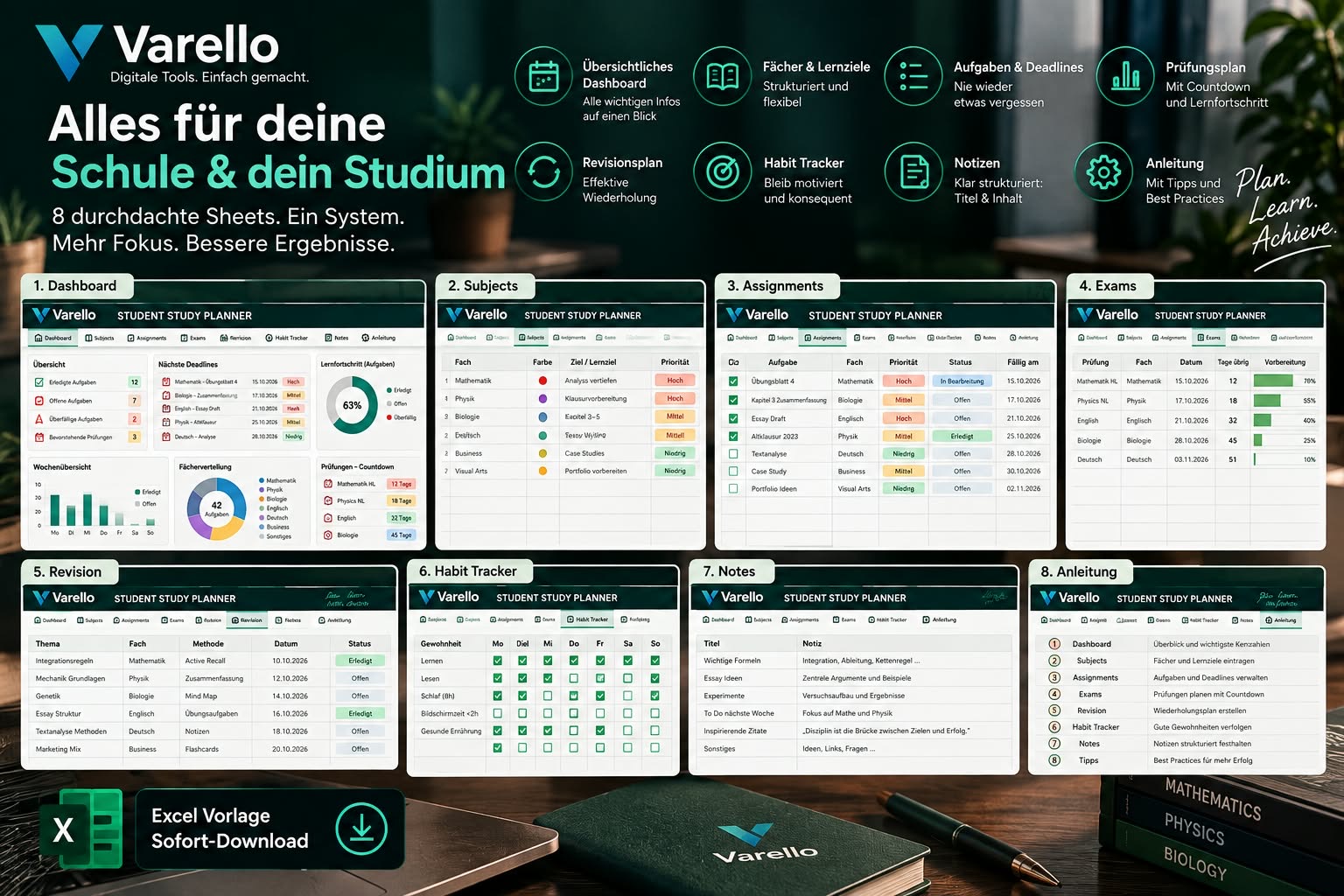 VARELLO Student Study Planner – Bild 2