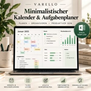 Minimalistischer Kalender & Aufgabenplaner