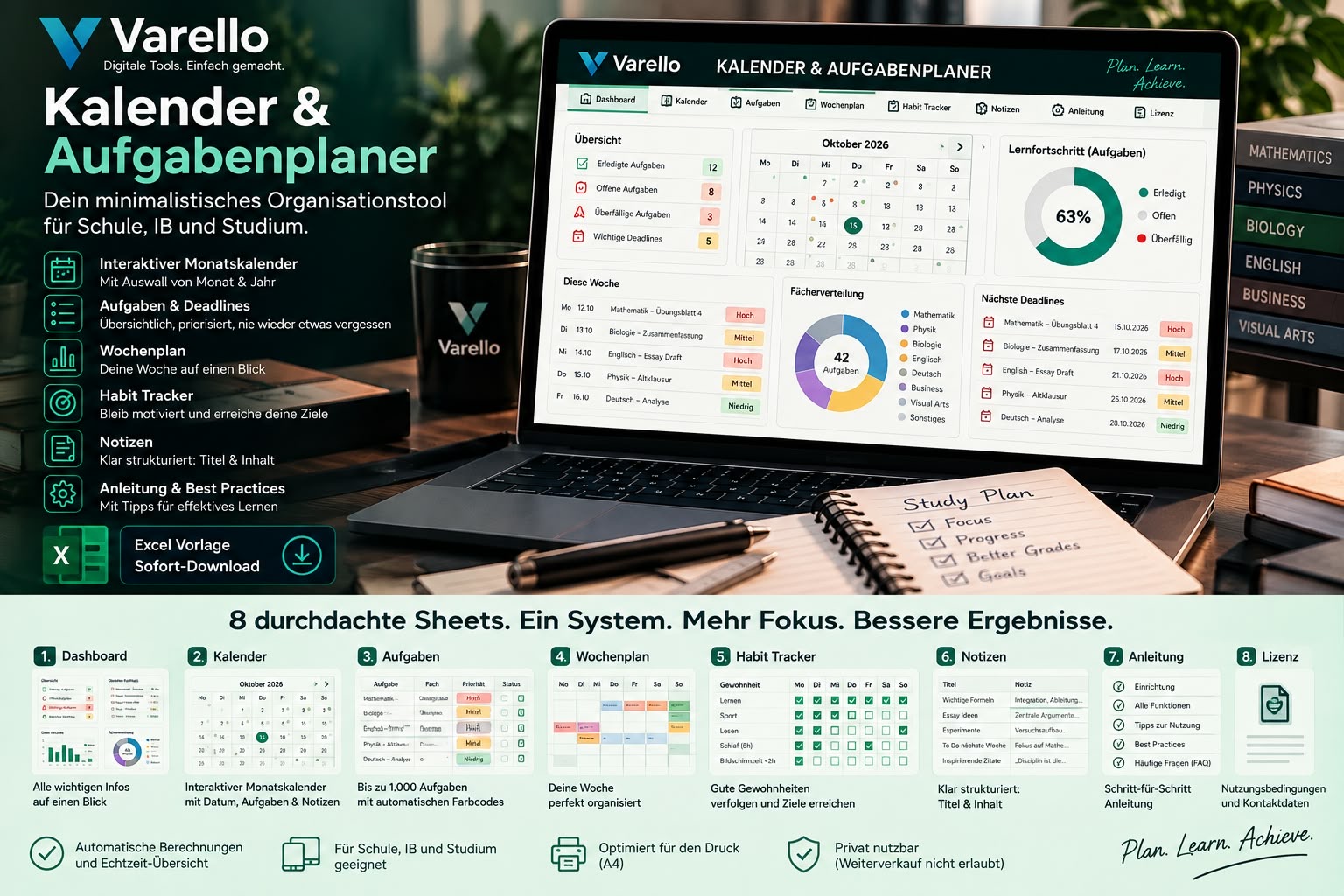 Minimalistischer Kalender & Aufgabenplaner - Image 3