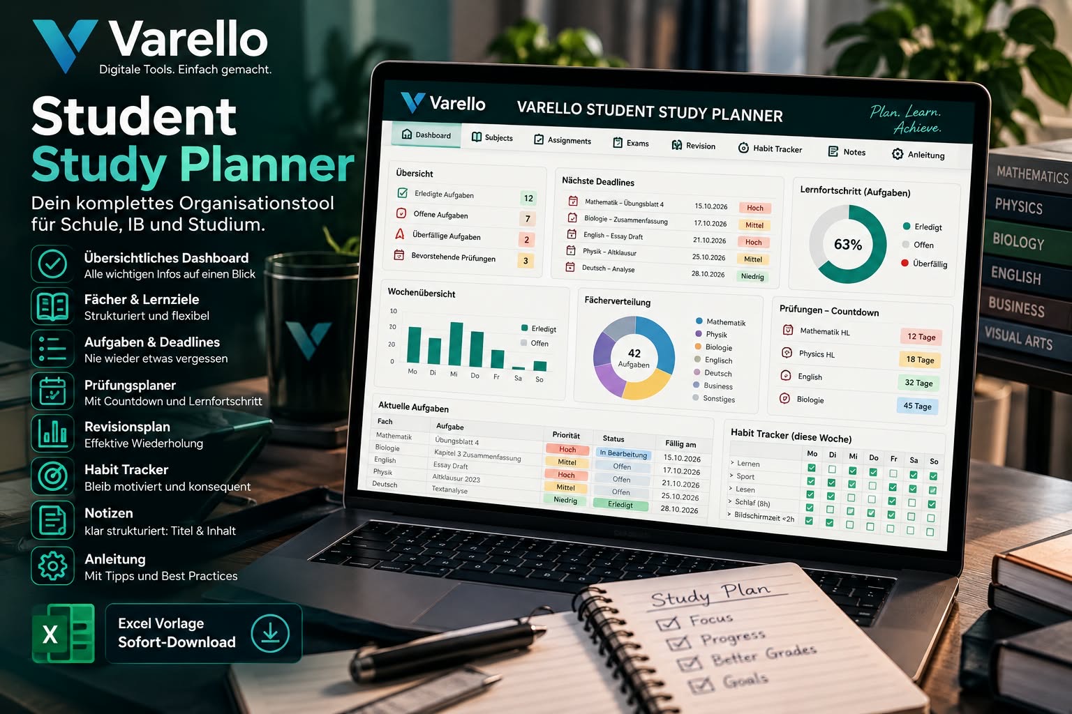 VARELLO Student Study Planner – Bild 3