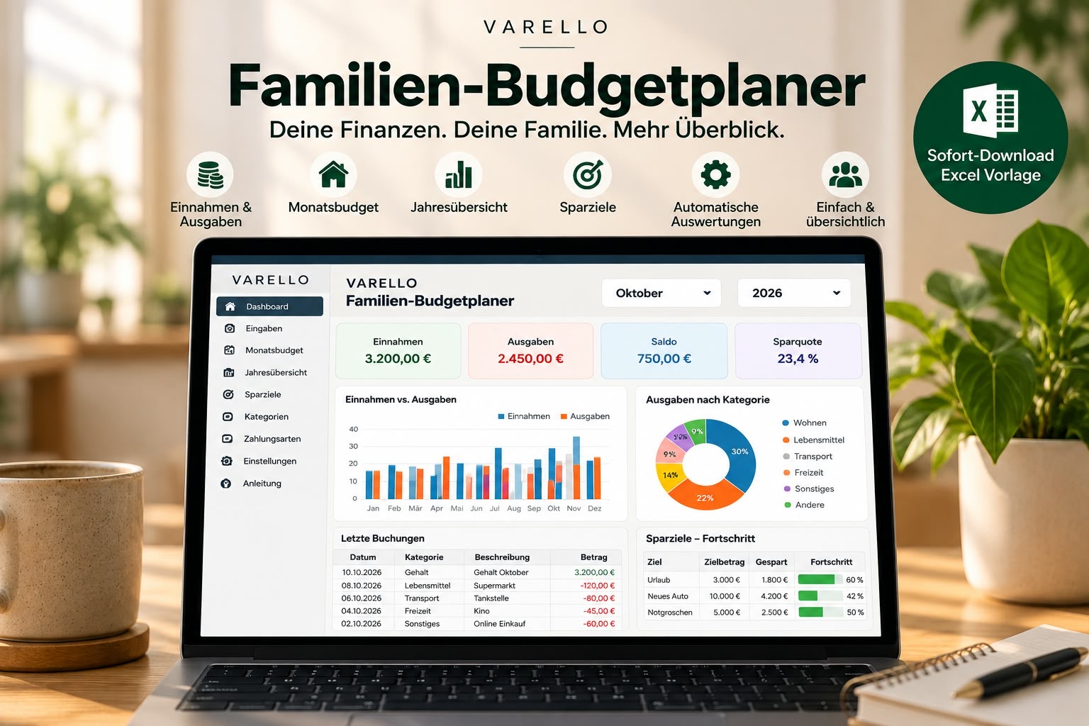 Familien Budgetplaner & Haushaltsbuch - Image 3