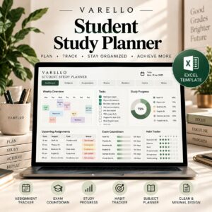 VARELLO Student Study Planner