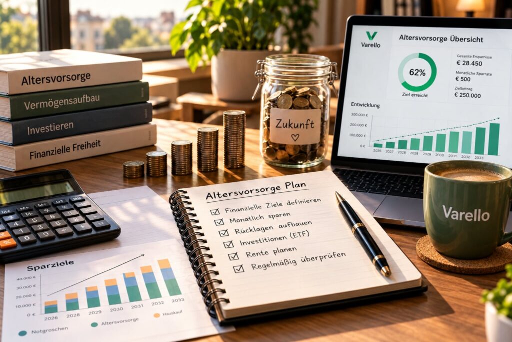 Langfristige Finanzplanung mit Sparzielen, Rücklagen und Budgetübersicht